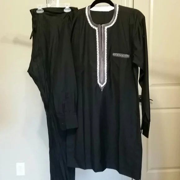 NWOT Men's African Agbada tunic and pant set